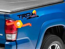TRD Mountains Vintage Sunset Logo Bed Side Vinyl Stickers Decal Voor Toyota Tacoma Tundra FJ Cruiser 2