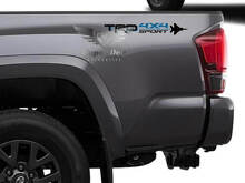 Set van 2 TRD 4x4 Sport Bedside Vinyl Stickers voor Toyota Trucks_3