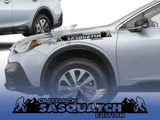 Sasquatch Mountains-motorkapstickers voor Subaru Outback-motorkapstickers
