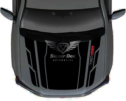 TRD Stijl Motorkap Vinyl Decal Kit voor Toyota 4Runner Gen5 Zonder Scoop