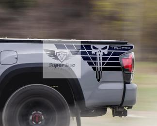 Paar TRD Punisher Bed Side Vinyl Decals Kit Stickers voor Tacoma Pro Sport Off Road 4x4
