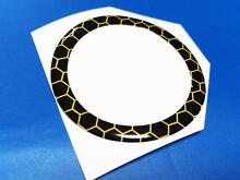 Honingraat Startknop Ring Bolle Decal voor Dodge Challenger Charger_3