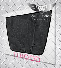 Aangepaste Jeep Wrangler Blackout topografische kaart avontuurlijke reis Vinyl Hood Sticker Decal TJ LJ JK JL Gladiator Unlimited
 2