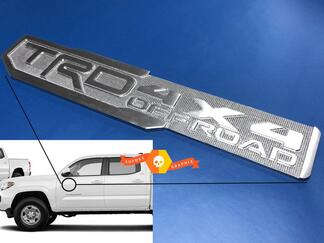 Een TRD 4x4 Off Road Sport Pro Bro Metalen Aluminium Badge Bedzijde Embleem Aluminium
