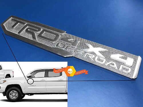 Eén TRD 4x4 Off Road Sport Pro Bro Metaal Aluminium Badge Nachtkastje embleem Aluminium
