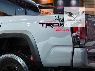 Paar Big Bull Elk TRD Off Road Racing Development nachtkastje Truck stickers stickers geschikt voor Tacoma Tundra FJ Cruiser
