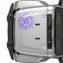 Kompas kap vinyl sticker sticker (past op Jeep WRANGLER Rubicon)
_2