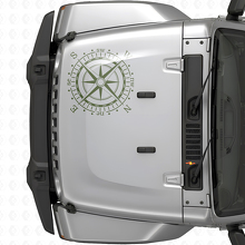 Kompas kap vinyl sticker sticker (past op Jeep WRANGLER Rubicon)
_3
