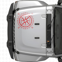 Kompas kap vinyl sticker sticker (past op Jeep WRANGLER Rubicon)
_4