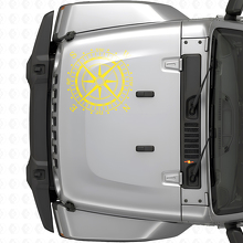 Kompas kap vinyl sticker sticker (past op Jeep WRANGLER Rubicon)
_6