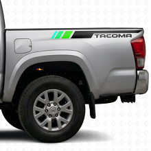 Vintage TRD-stijl zijkantstrip vinyl decals kit voor Toyota Tacoma_3