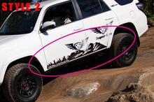 Zijbergen Bomen reizen Vinyl Sticker Sticker geschikt voor Toyota TRD PRO 4Runner
 2