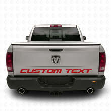Aangepaste tekst zij- en achterklep vinyl sticker voor Dodge Ram Power Wagon_3
