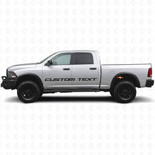Aangepaste tekst zij- en achterklep vinyl sticker voor Dodge Ram Power Wagon_4