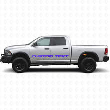 Aangepaste tekst zij- en achterklep vinyl sticker voor Dodge Ram Power Wagon_5