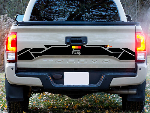 Achterklep Vintage TEQ Vinyl Stickers Decal passend voor Tacoma 16-23