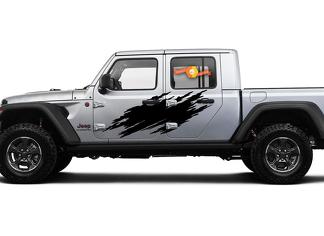 Jeep Gladiator Side Extra Large Side Splash unieke stijl Vinyl sticker sticker Grafische kit voor JT 2018-2021
