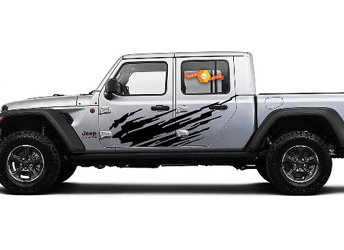 Splash Dirt Zijdeur Vinyl Decal Sticker Graphics Kit 3 voor Jeep Gladiator JT
