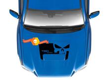 TRD Punisher Skull Motorkap Vinyl Decal Sticker voor Toyota Tacoma 2016-2021_2