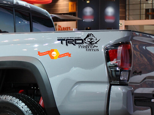 TRD Pirate Edition Vinyl Stickers voor de zijkant van de laadbak voor Toyota Trucks