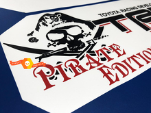 TRD Pirate Edition Vinyl Stickers voor de zijkant van de laadbak voor Toyota Trucks_3