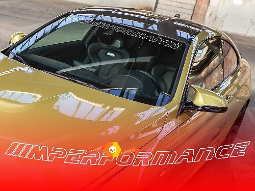 M Performance Omlijning Lettering Voorruit Vinyl Sticker voor BMW