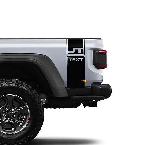 Jeep Gladiator 2 Side jt helderwit 6.4 hemi Sticker Decal Fabrieksstijl Body Vinyl Grafische Strepen Kit 2018 - 2021
