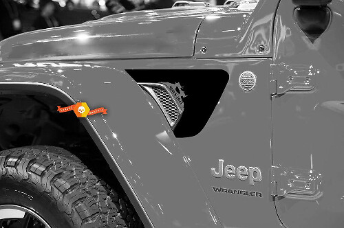 Willys 1941 Vent Spatbord Vinyl Decal Sticker voor Jeep Wrangler 2018-2021