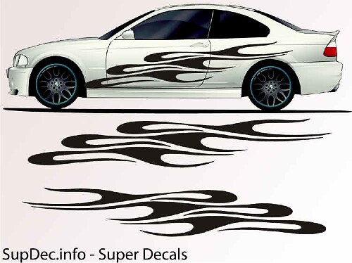 Vinyl Auto Body Graphics EXTERIEUR BUITEN Sticker sticker B792