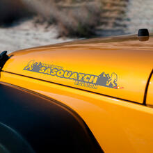 Sasquatch Edition Aangepaste Tekst Motordeksel Vinyl Stickers voor Jeep Wrangler_2