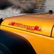 Sasquatch Edition Aangepaste Tekst Motordeksel Vinyl Stickers voor Jeep Wrangler_3