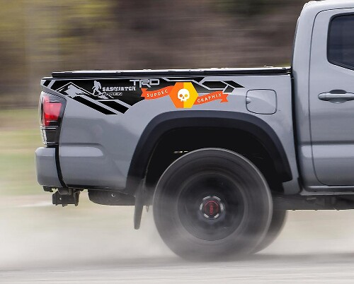 TRD-stijl Sasquatch achterzij vinylstickers voor Toyota Tacoma 2016-2020