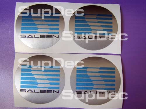 Saleen-stijl wielnaafdop vinyl sticker set voor Musclecar