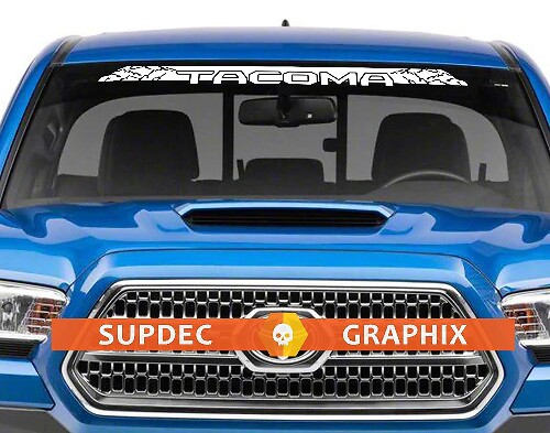 Tacoma Mountain Windshield Banner Vinyl Sticker voor Toyota Tacoma