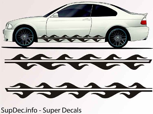 Vinyl Auto Body Graphics EXTERIEUR BUITEN Sticker sticker B799