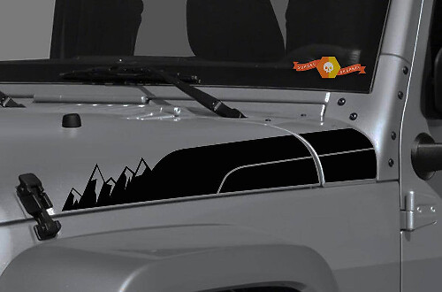 Mountain Hood Vinyl Sticker Decal voor Jeep Wrangler Gladiator Rubicon JT JL JLU