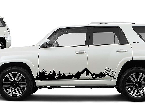 Mountain Forest zijstrepen vinyl decalset voor Toyota 4Runner
