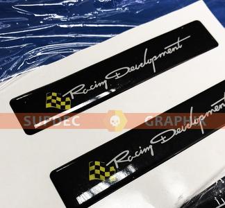 Racing Development embleem koepelvormige sticker voor Tacoma Tundra FJ Cruiser passend bij TRD
 1