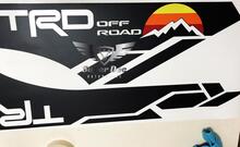 Vintage TRD 4x4 PRO Sport Off Road Side Vinyl Stickers Sticker geschikt voor Tacoma 13-2020 of Tundra 13-2020
 2