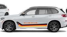 M kleuren Vinylstrepen voor BMW X5 M50 G05 Monochrome stijl en Duits naar keuze
 2