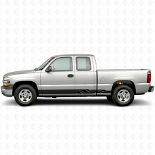 Hoekige Lightning Deur- & Rokerpanelen Vinyl Strepen voor Chevrolet Silverado 1500 GMT800 1999-2007_2