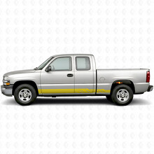 Hoekige Lightning Deur- & Rokerpanelen Vinyl Strepen voor Chevrolet Silverado 1500 GMT800 1999-2007_3