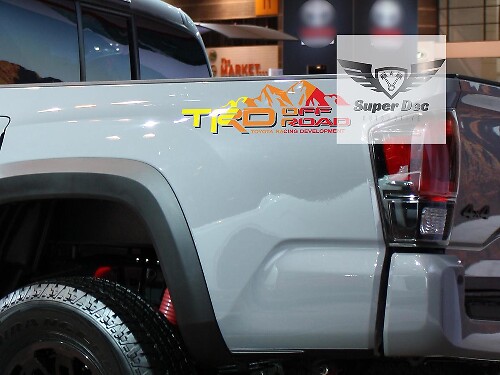 TRD Off Road Mountain Bedside Vinyl Stickerset voor Toyota Tacoma Tundra FJ Cruiser