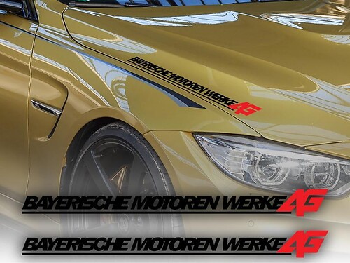 Bayerische Motoren Werke AG Motorkap Vinyl Decal Sticker voor BMW 3 Serie