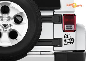 Jeep Wrangler Willys 4 Wheel Drive Logo vinyl sticker
