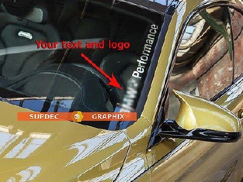 Custom M Performance stijl voorruit vinyl decal voor BMW