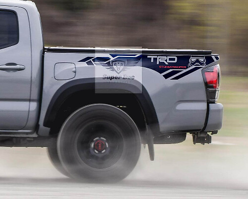 TRD Stormtrooper Bedside Vinyl Decal Sticker voor Toyota Tacoma 2013-2020