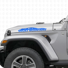 Smoky Mountains motorkap vinyl decal sticker voor Jeep Wrangler_2