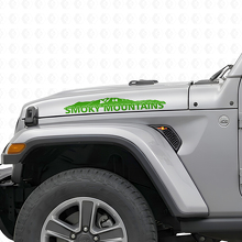 Smoky Mountains motorkap vinyl decal sticker voor Jeep Wrangler_3
