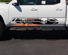 paar TRD 4x4 Punisher Side Rocker Panel vinyl sticker sticker geschikt voor Toyota Tacoma 2016 -2019
 2